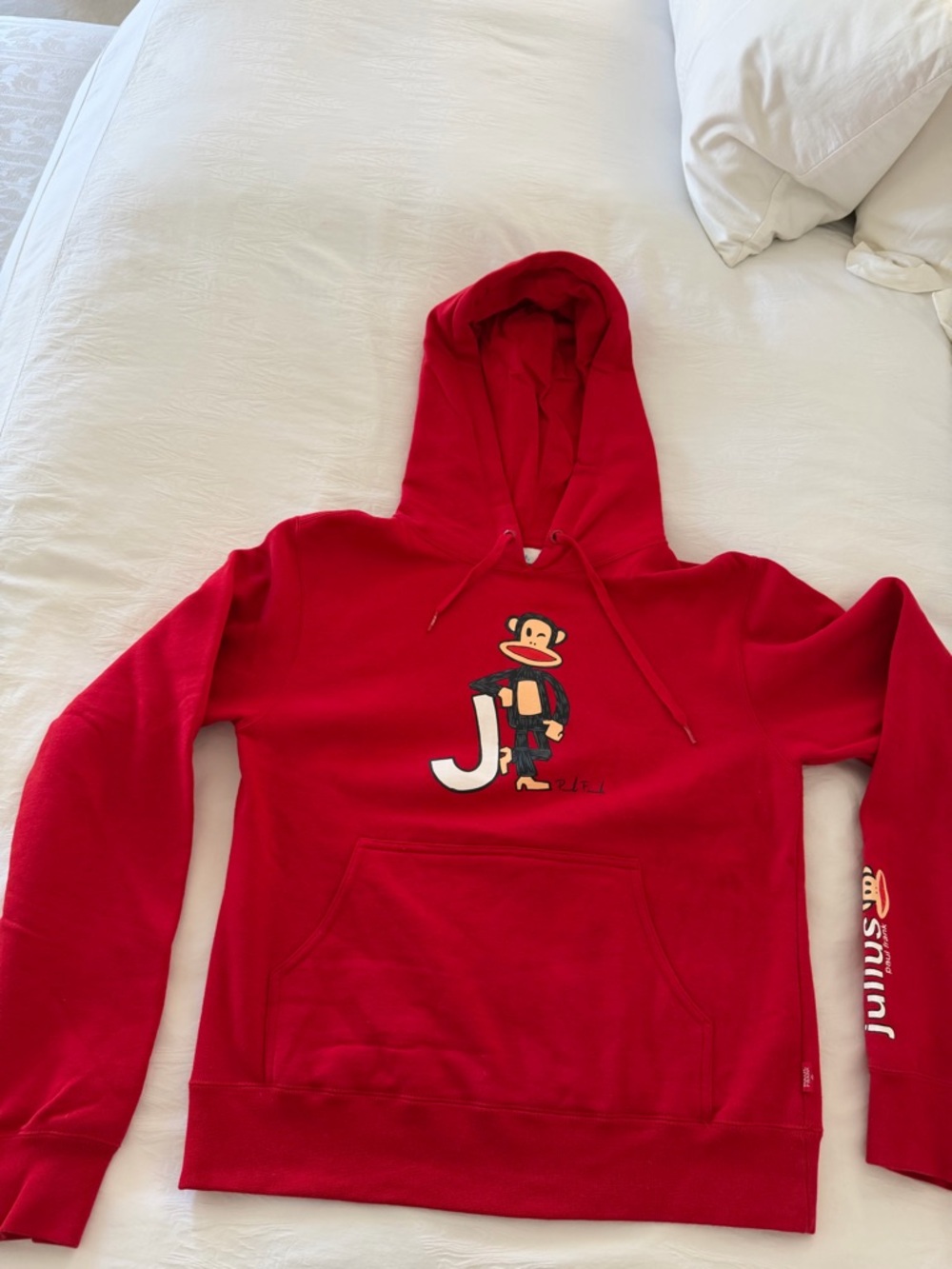 Paul Frank Red Hoodie with Julius Monkey Graphic - Picture 2 of 6